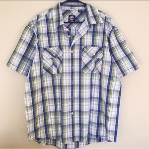 Timberland Short Sleeve Plaid Button Up